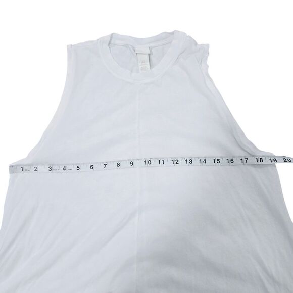 H&M Modal-Blend Tank Dress Midi Sleeveless Crewneck White XS - Picture 6 of 6